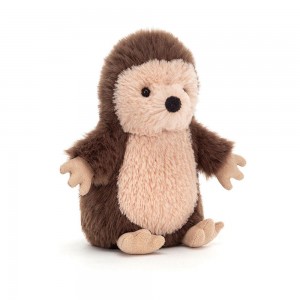 Pluszaki Jellycat Nippit Hedgehog,14cm x 7cm x 6cm Brązowe | Polska POAN-37160