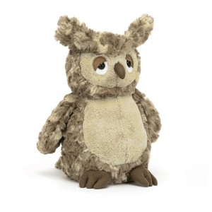 Pluszaki Jellycat Oberon Owl,27cm x 12cm x 11cm Beżowe | Polska WOLH-71569