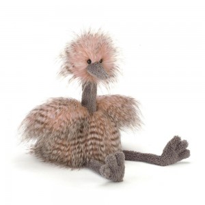 Pluszaki Jellycat Odette Ostrich,44cm x 12cm x 18cm Różowe | Polska WUXC-06315