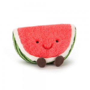 Pluszaki Jellycat RetiAmuseables Watermelon,18cm x 25cm x 17cm Różowe | Polska IYPB-17854