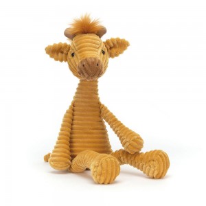 Pluszaki Jellycat Ribble Giraffe,40cm x 11cm x 9cm Żółte | Polska GWNB-07982