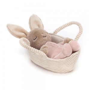 Pluszaki Jellycat Rock-a-Bye Króliczek,12cm x 9cm x 20cm Beżowe | Polska MYLW-18704