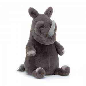 Pluszaki Jellycat Roderick Rhinoceros,37cm x 15cm x 13cm Szare | Polska PFLM-59102