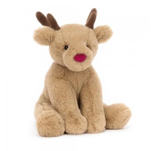 Pluszaki Jellycat Romi Reindeer,22cm x 12cm x 15cm Brązowe | Polska FZLV-75984
