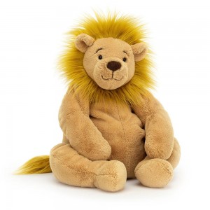 Pluszaki Jellycat Rumpletum Lion,27cm x 21cm x 22cm Żółte | Polska OQBJ-14368