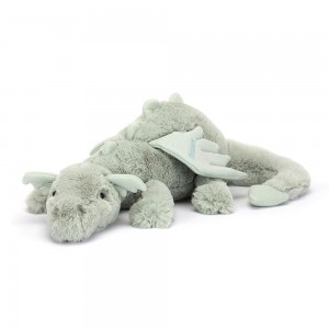 Pluszaki Jellycat Sage Dragon Huge,19cm x 20cm x 66cm Zielone | Polska JBHS-79856