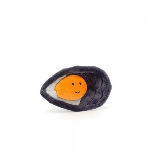 Pluszaki Jellycat Sensational Seafood Mussel,7cm x 11cm x 3cm Szare | Polska IAFO-56798