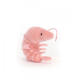 Pluszaki Jellycat Sensational Seafood Shrimp,6cm x 3cm x 7cm Różowe | Polska AFKP-35160