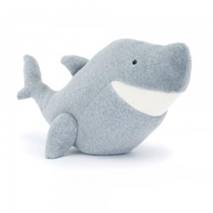 Pluszaki Jellycat Silvie Shark,27cm x 19cm x 24cm Szare | Polska LSQD-10879