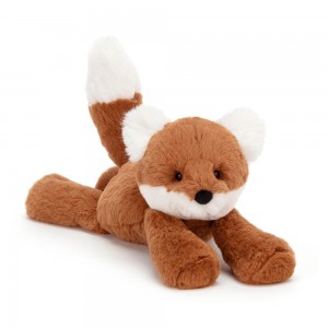 Pluszaki Jellycat Smudge Fox,13cm x 11cm x 24cm Pomarańczowe | Polska OGSB-21950
