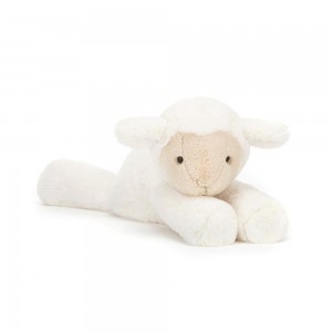 Pluszaki Jellycat Smudge Lamb,13cm x 11cm x 24cm Białe | Polska EBIY-10248