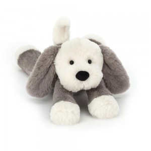 Pluszaki Jellycat Smudge Puppy,5.1in x 4.3in x 9.4in Szare | Polska GLPH-23769