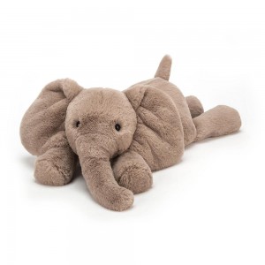 Pluszaki Jellycat Smudge Słoń,13cm x 11cm x 24cm Szare | Polska KHUP-87149
