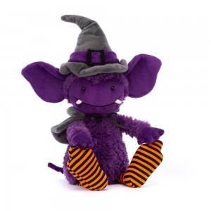 Pluszaki Jellycat Spooky Greta Gremlin,30cm x 10cm x 9cm Fioletowe | Polska WQYT-15840