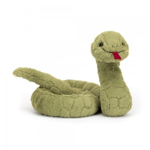 Pluszaki Jellycat Stevie Snake,19cm x 10cm x 24cm Zielone | Polska RIPB-03741