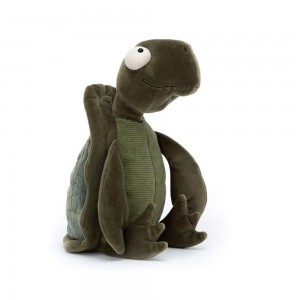 Pluszaki Jellycat Tommy Turtle,30cm x 13cm x 10cm Zielone | Polska GALR-27640