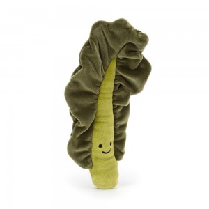 Pluszaki Jellycat Vivacious Vegetable Kale Leaf,22cm x 7cm x 3cm Zielone | Polska IFHK-97248