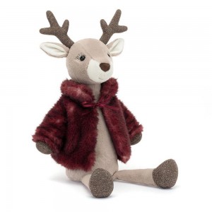 Pluszaki Jellycat Vivien Reindeer,46cm x 11cm x 11cm Beżowe | Polska WPER-83071