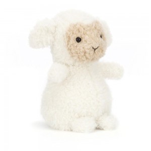 Pluszaki Jellycat Wee Lamb,4.7in x 2.8in x 2.4in Białe | Polska SWLK-90368