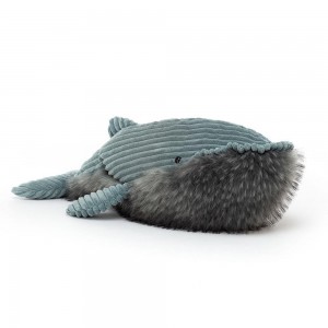 Pluszaki Jellycat Wiley Whale,17cm x 21cm x 54cm Niebieskie | Polska GBJY-47365