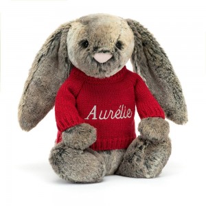 Swetry Jellycat Bashful Cottontail Króliczek,31cm x 12cm x 9cm Brązowe | Polska TDJH-76204