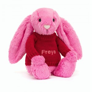 Swetry Jellycat Bashful Hot Króliczek,31cm x 12cm x 9cm Różowe | Polska HABS-96581