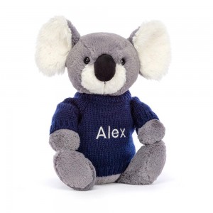 Swetry Jellycat Bashful Koala,31cm x 12cm x 9cm Szare | Polska FTDA-72805
