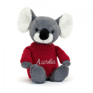 Swetry Jellycat Bashful Koala,31cm x 12cm x 9cm Szare | Polska SOXN-98612