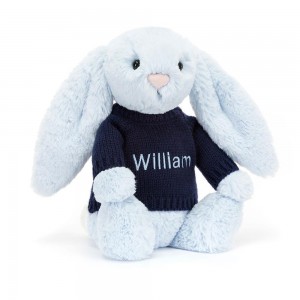 Swetry Jellycat Bashful Króliczek,31cm x 12cm x 9cm Niebieskie | Polska OKRA-50614