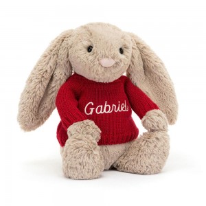 Swetry Jellycat Bashful Króliczek,31cm x 12cm x 9cm Beżowe | Polska SQAU-05472