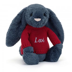 Swetry Jellycat Bashful Króliczek,31cm x 12cm x 9cm Niebieskie | Polska TQRO-87690