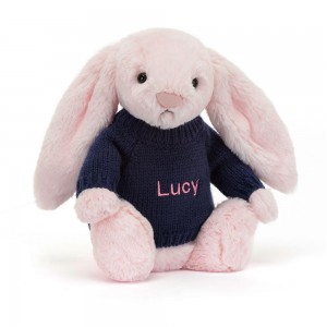 Swetry Jellycat Bashful Króliczek,31cm x 12cm x 9cm Różowe | Polska YPMU-78462