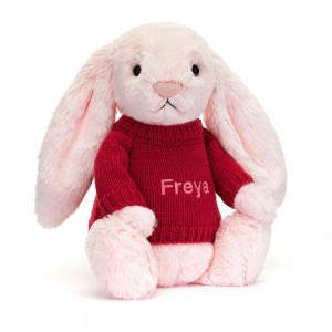 Swetry Jellycat Bashful Króliczek,31cm x 12cm x 9cm Różowe | Polska ABKQ-75380