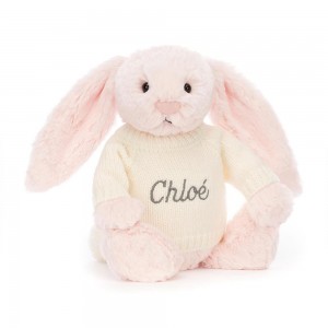 Swetry Jellycat Bashful Króliczek with Cream,31cm x 12cm x 9cm Różowe | Polska TCOM-27160