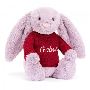Swetry Jellycat Bashful Lilac Króliczek,31cm x 12cm x 9cm Fioletowe | Polska WHNL-36048