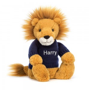 Swetry Jellycat Bashful Lion,31cm x 12cm x 9cm Żółte | Polska PALO-75163