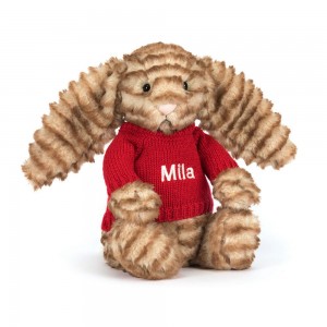 Swetry Jellycat Bashful Luxe Króliczek Juniper,31cm x 12cm x 9cm Brązowe | Polska OSLU-51263