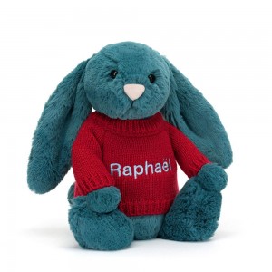 Swetry Jellycat Bashful Mineral Króliczek,31cm x 12cm x 9cm Niebieskie | Polska IUBT-63542