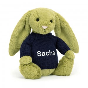 Swetry Jellycat Bashful Moss Króliczek,31cm x 12cm x 9cm Zielone | Polska YANV-92804