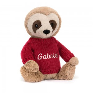 Swetry Jellycat Bashful Sloth,28cm x 10cm x 7cm Beżowe | Polska XMQT-56382