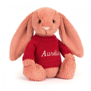 Swetry Jellycat Bashful Sorrel Króliczek,31cm x 12cm x 9cm Pomarańczowe | Polska RIJN-57142