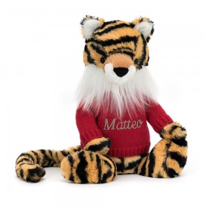 Swetry Jellycat Bashful Tiger,31cm x 12cm x 9cm Żółte | Polska ADCT-90264