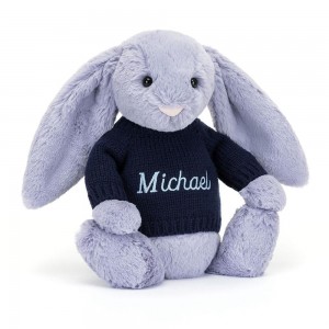 Swetry Jellycat Bashful Viola Króliczek,31cm x 12cm x 9cm Fioletowe | Polska NFHM-51346