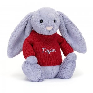 Swetry Jellycat Bashful Viola Króliczek,31cm x 12cm x 9cm Fioletowe | Polska QXLN-87361
