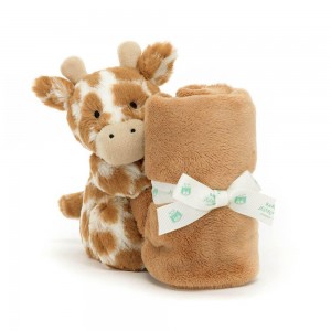 Szmatka Przytulanka Jellycat Bashful Giraffe,15cm x 34cm x 34cm Pomarańczowe | Polska OQCI-83956