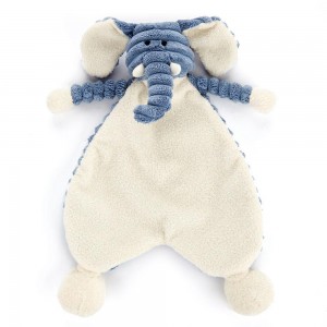 Szmatka Przytulanka Jellycat Cordy Roy Słoń,25cm x 18cm x 8cm Niebieskie | Polska HURT-78356