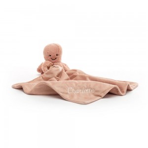 Szmatka Przytulanka Jellycat Odell Octopus,10cm x 34cm x 34cm Pomarańczowe | Polska JWAX-37625