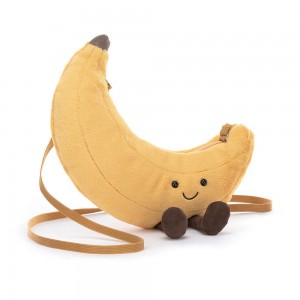 Torebka Jellycat Amuseables Banana,29cm x 25cm x 5cm Żółte | Polska MFPQ-83201