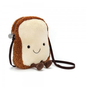 Torebka Jellycat Amuseables Toast,23cm x 17cm x 6cm Brązowe | Polska SUYZ-85391