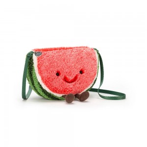 Torebka Jellycat Amuseables Watermelon,17cm x 22cm x 7cm Różowe | Polska PTRE-62814